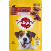Pedigree Beef & Liver in jelly 24х100 г вологий корм для собак з яловичиною та печінкою в желе