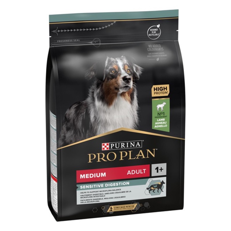Purina Pro Plan Dog Adult Medium Sensitive Digestion Lamb 14 кг сухий корм для собак середніх порід з чутливим травленням з ягням