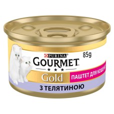 Влажный корм Gourmet Gold для котят паштет с телятиной 24x85 г