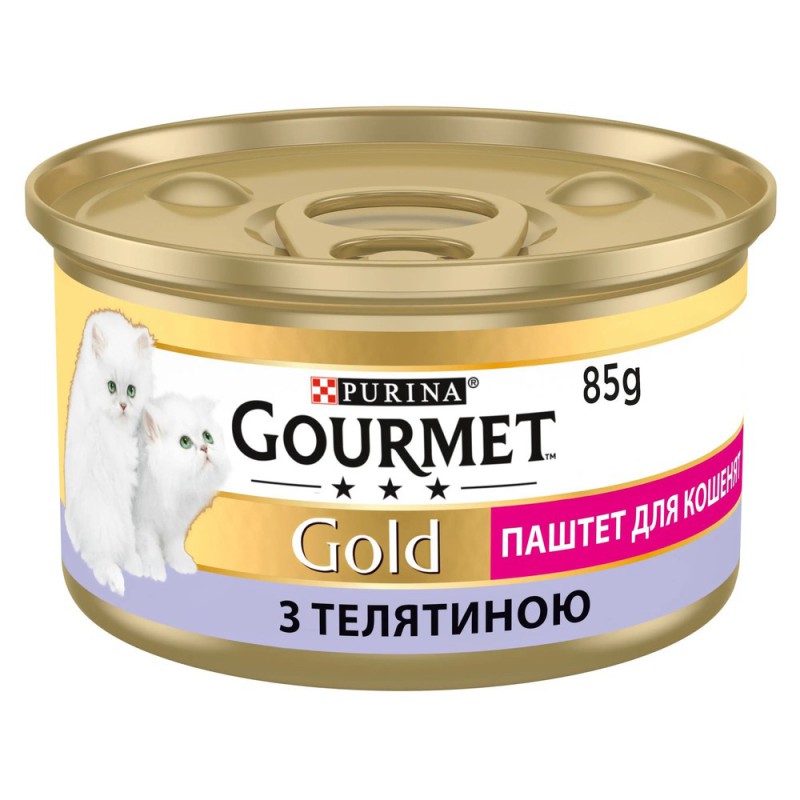 Влажный корм Gourmet Gold для котят паштет с телятиной 24x85 г