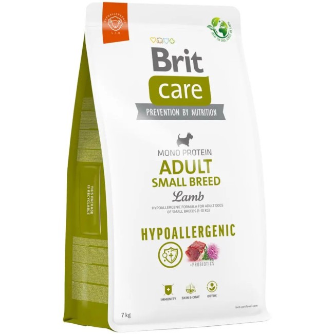Brit Care Dog Hypoallergenic Small 7 кг сухий гіпоалергенний корм для собак дрібних порід собак з ягнятком