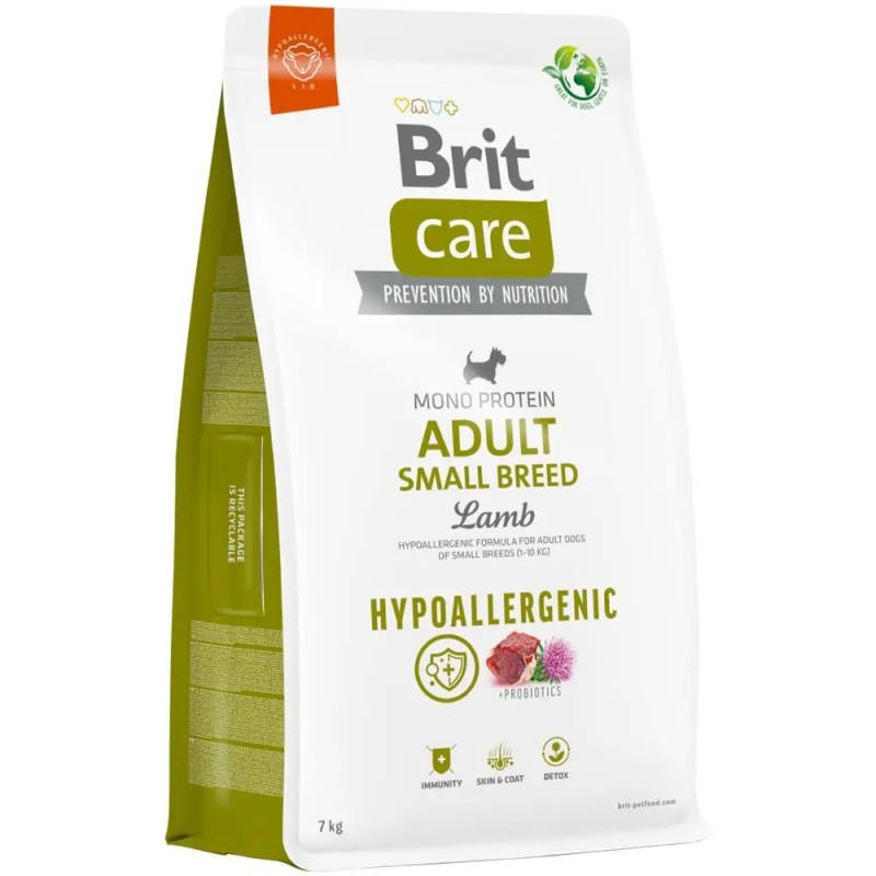 Brit Care Dog Hypoallergenic Small 7 кг сухий гіпоалергенний корм для собак дрібних порід собак з ягнятком
