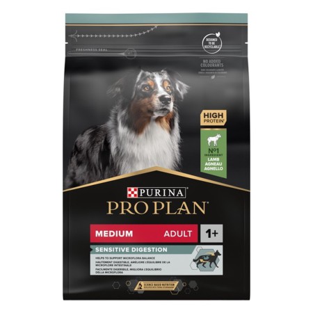 Purina Pro Plan Dog Adult Medium Sensitive Digestion Lamb 14 кг сухий корм для собак середніх порід з чутливим травленням з ягням