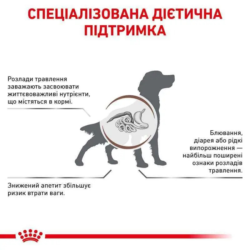 Royal Canin Gastrointestinal Canine 15 кг сухий корм для собак при порушенні травлення