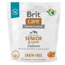 Brit Care Grain Free Senior & Light Salmon 1 кг сухий корм для собак з лососем
