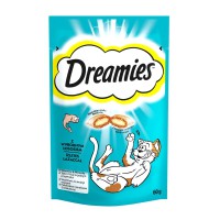 Ласощі для котів Dreamies подушечки з лососем 60 г