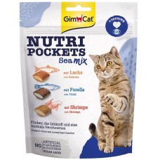 Ласощі для кішок GimCat Nutri Pockets морський мікс 150 г