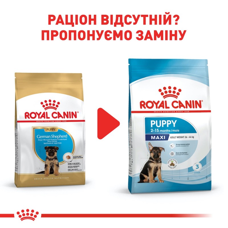 Royal Canin German Shepherd Puppy 3 кг сухий корм для цуценят німецької вівчарки