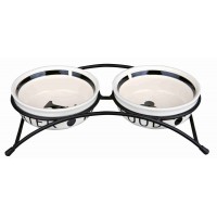 Подставка Trixie Eat on Feet с 2 мисками для собак, керамика, 0.25 л
