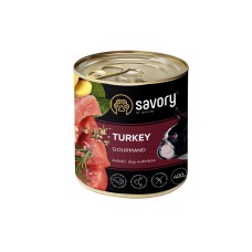 Savory Dog Gourmand Turkey для собак з індичкою 400 г