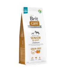 Brit Care GF Senior & Light Salmon 12 кг сухий корм для літніх собак із лососем