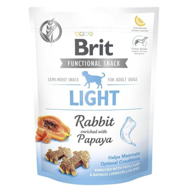 Ласощі Brit Care Functional Snack Light для підтримки оптимальної ваги у собак із кроликом 150 г