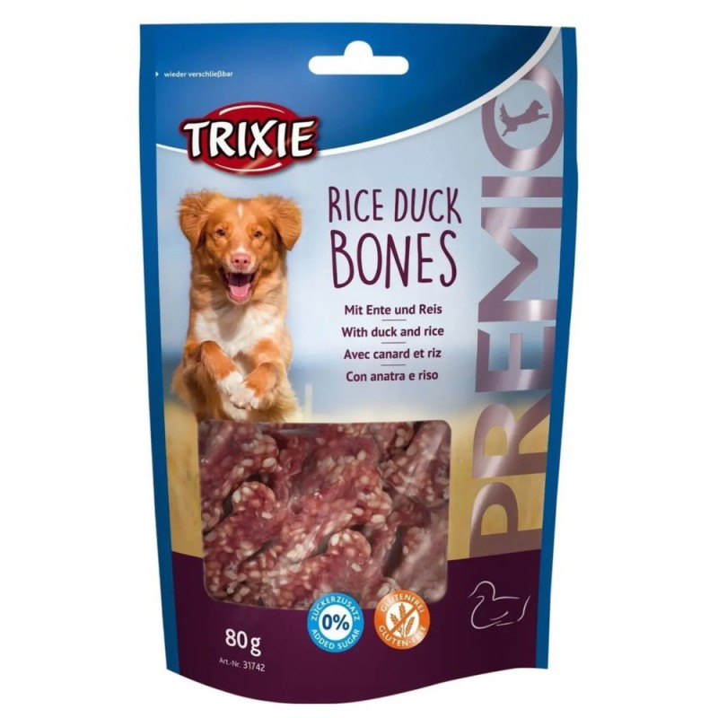 Ласощі для собак Trixie Premio Rice Duck Bones, з качкою та рисом 80 г (31742)