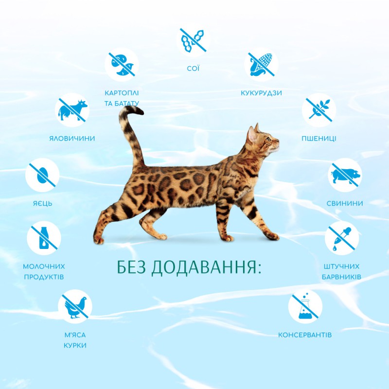 Optimeal Cat Beauty Podium 1.5 кг сухий корм вовна та догляд за зубами для кішок з морепродуктів