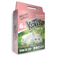 Наповнювач соєвий Kotix Тофу для котячого туалету персик 6 л/2.6 кг