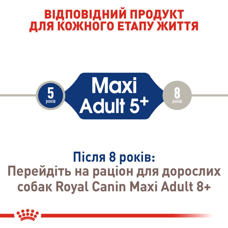 Royal Canin Maxi Adult 5+ - 15 кг сухий корм для собак великих порід старше 5 років 15 кг