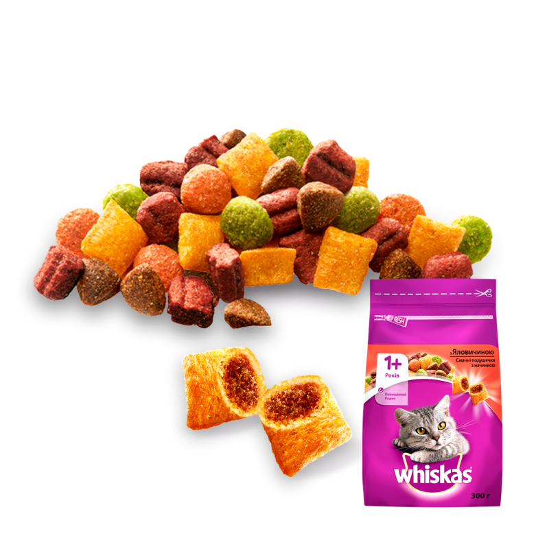 Whiskas для кішок з яловичиною 800 г