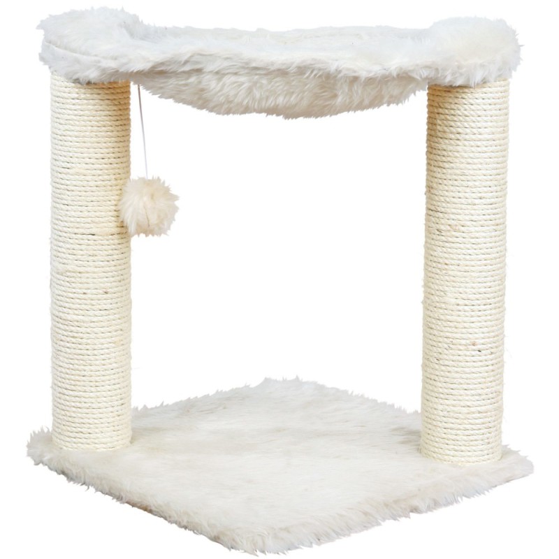 Кігтіточка Trixie Baza Scratching Post для котів з гамаком, 41х41х50 см