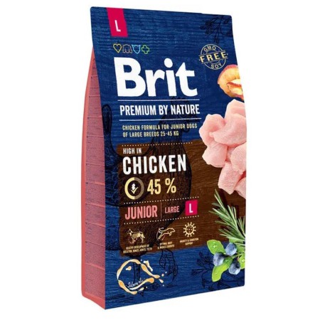 Brit Premium Junior Large L 15 кг сухий корм для цуценят великих порід з куркою