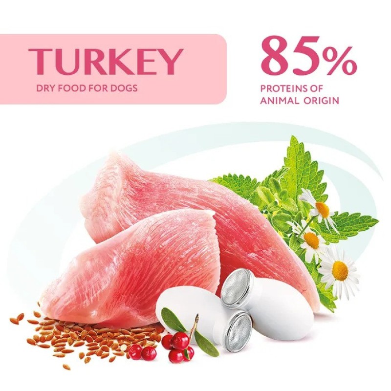 Optimeal Medium 1.5 кг сухий корм для собак середніх порід з індичкою