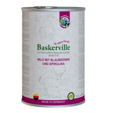 Baskerville Sensitive Wild Mit Blaubeeren вологий корм оленина з чорницею та спіруліною для собак 800 г