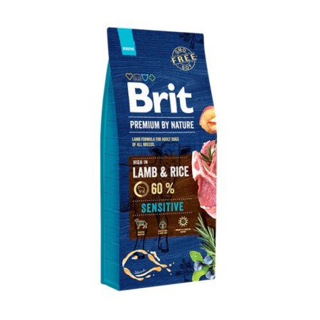 Brit Premium Sensitive Lamb 15 кг сухий корм для собак з чутливим травленням з ягнятком