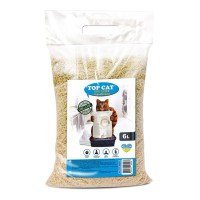 Наполнитель для кошачьего туалета Top Cat Tofu соевый Классик без запаха 6 л
