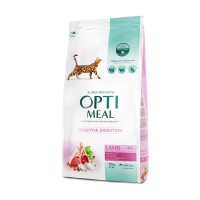 Optimeal Lamb Sensitive 10 кг сухий корм для кішок з чутливим травленням, з ягням