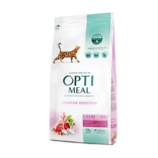 Optimeal Lamb Sensitive 10 кг сухий корм для кішок з чутливим травленням, з ягням