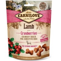 Ласощі Carnilove Dog Crunchy Snack Lamb with Cranberries для собак з ягнятиною та журавлиною 200 г (100405)