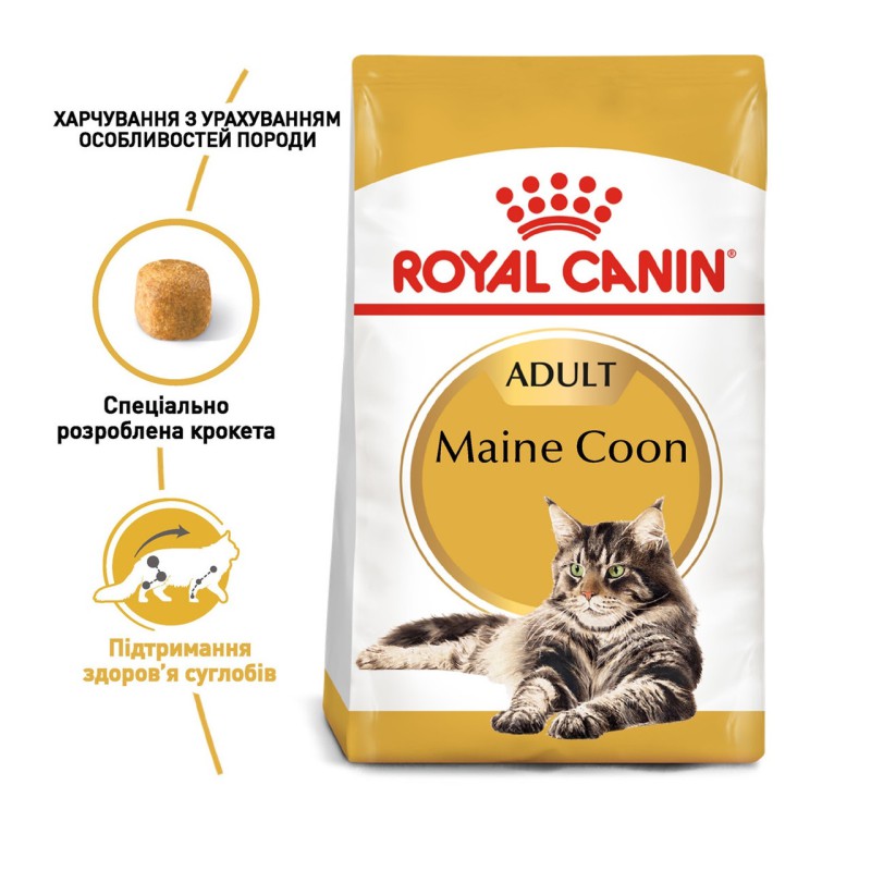 Royal Canin Maine Coon 4 кг сухий корм для котів породи Мейн-кун