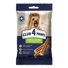 Клуб 4 Лапи Premium Dental Sticks жувальні палички для собак малих порід (чистка зубів) 110г
