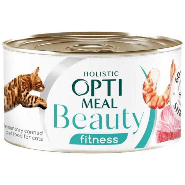 Optimeal Beauty Fitness зі смугастим тунцем та креветками в соусі 70г