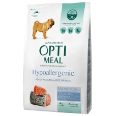 Optimeal Hypoallergenic Medium Large 4 кг сухий корм для собак середніх та великих порід з лососем