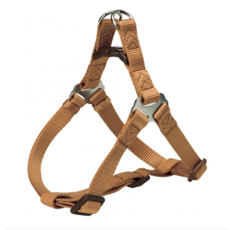 Шлея-петля Trixie Premium One Touch Harness для собак нейлоновая, 40-50 см карамель