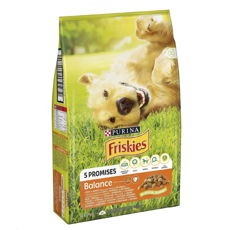 Purina Friskies Balans для взрослых собак с курицей и овощами 10 кг