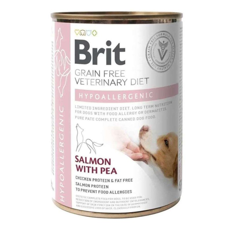 Brit Veterinary Diet Hypoallergenic Cans 400 г вологий корм для собак із харчовою алергією