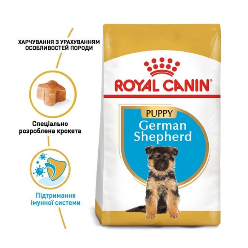 Royal Canin German Shepherd Puppy 12 кг сухий корм для цуценят німецької вівчарки