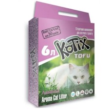 Наполнитель соевый Kotix Tofu Lavender Тофу для кошачьего туалета лаванда 6 л/2.6 кг
