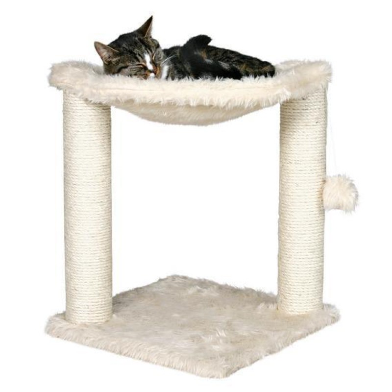 Кігтіточка Trixie Baza Scratching Post для котів з гамаком, 41х41х50 см