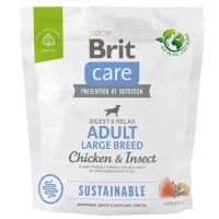 Brit Care Dog Sustainable Adult Large для собак крупных пород с курицей и насекомыми 1 кг