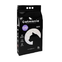 Бентонітовий наповнювач Catmania для кішок з лавандою лаванда, фіолетові гранули 5 л 4.25 кг