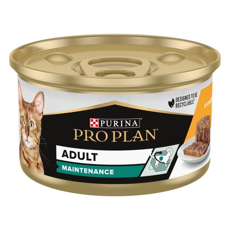 Purina Pro Plan Adult Maintenance шматочки в паштеті з куркою для дорослих кішок 24*85 г