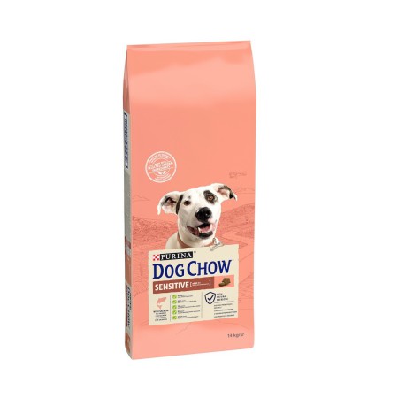 Dog Chow Adult Sensitive Salmon 2.5 кг сухий корм для собак усіх порід з чутливим травленням з лососем