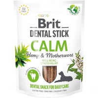 Ласощі для собак Brit Dental Stick Calm жувальні палички заспокійливі 7 шт 251 г