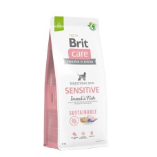 Brit Care Dog Sustainable Sensitive Fish 12 кг сухий корм з рибою та комахами