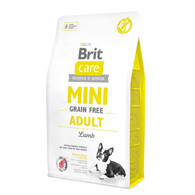 Brit Care Mini Grain Free Adult Lamb 400 г сухий корм для собак з ягням