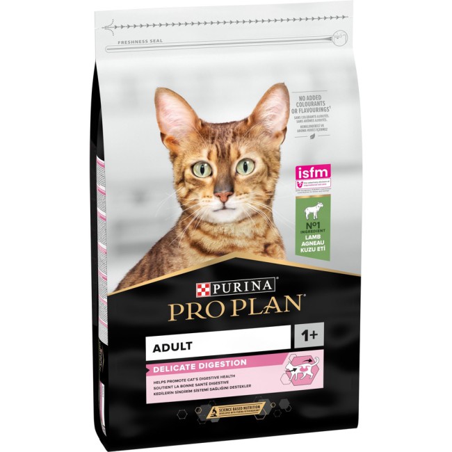 Purina Pro Plan Cat Adult Delicate Digestion Lamb 10 кг сухий корм для котів з чутливим травленням з ягнятком