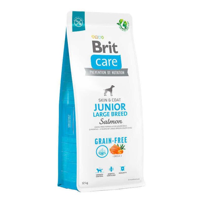Brit Care GF Junior Large Breed Salmon та Potato 3 кг сухий корм для цуценят з лососем