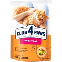 Клуб 4 Лапы Premium Veal 900 г сухой корм для кошек с телятиной